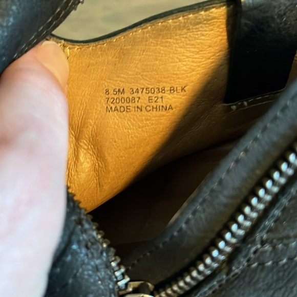 Frye Reina Black Suede Heeled Ankle Boots - Picture 11 of 12